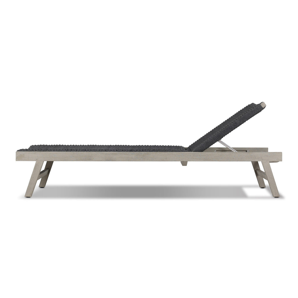 Delano Outdoor Chaise - Thick Dark Grey Rope