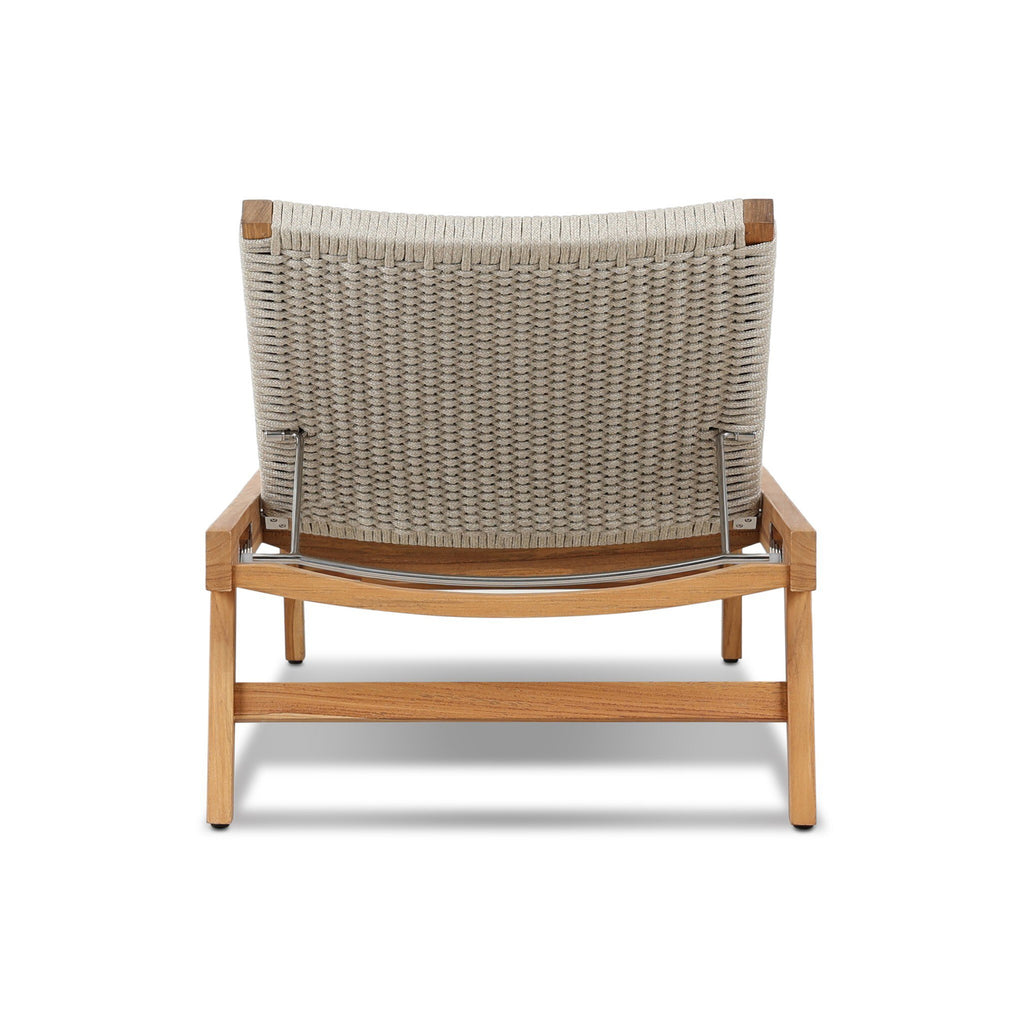 Delano Outdoor Chaise - Ivory Rope