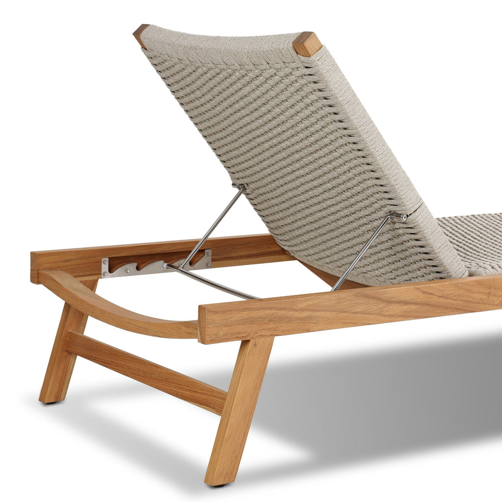 Delano Outdoor Chaise - Ivory Rope