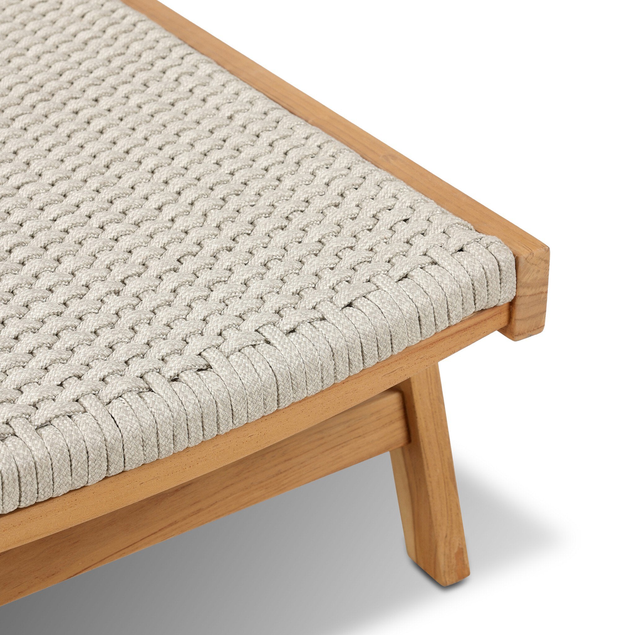 Delano Outdoor Chaise - Ivory Rope