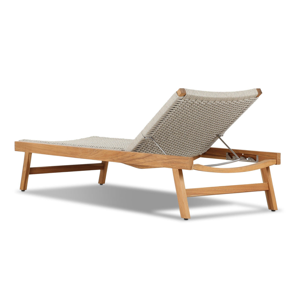 Delano Outdoor Chaise - Ivory Rope
