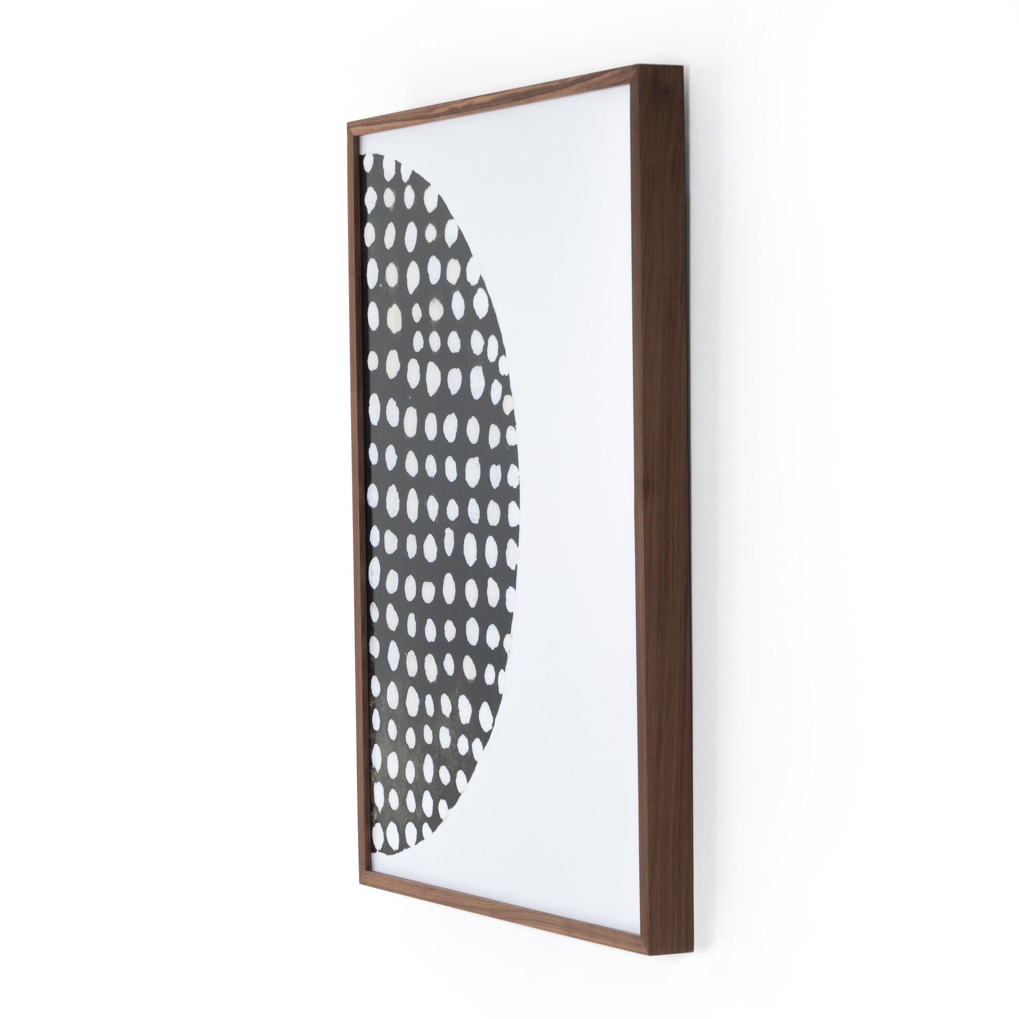Global Disco Diptych, Black by Jess Engle - Walnut 2.5