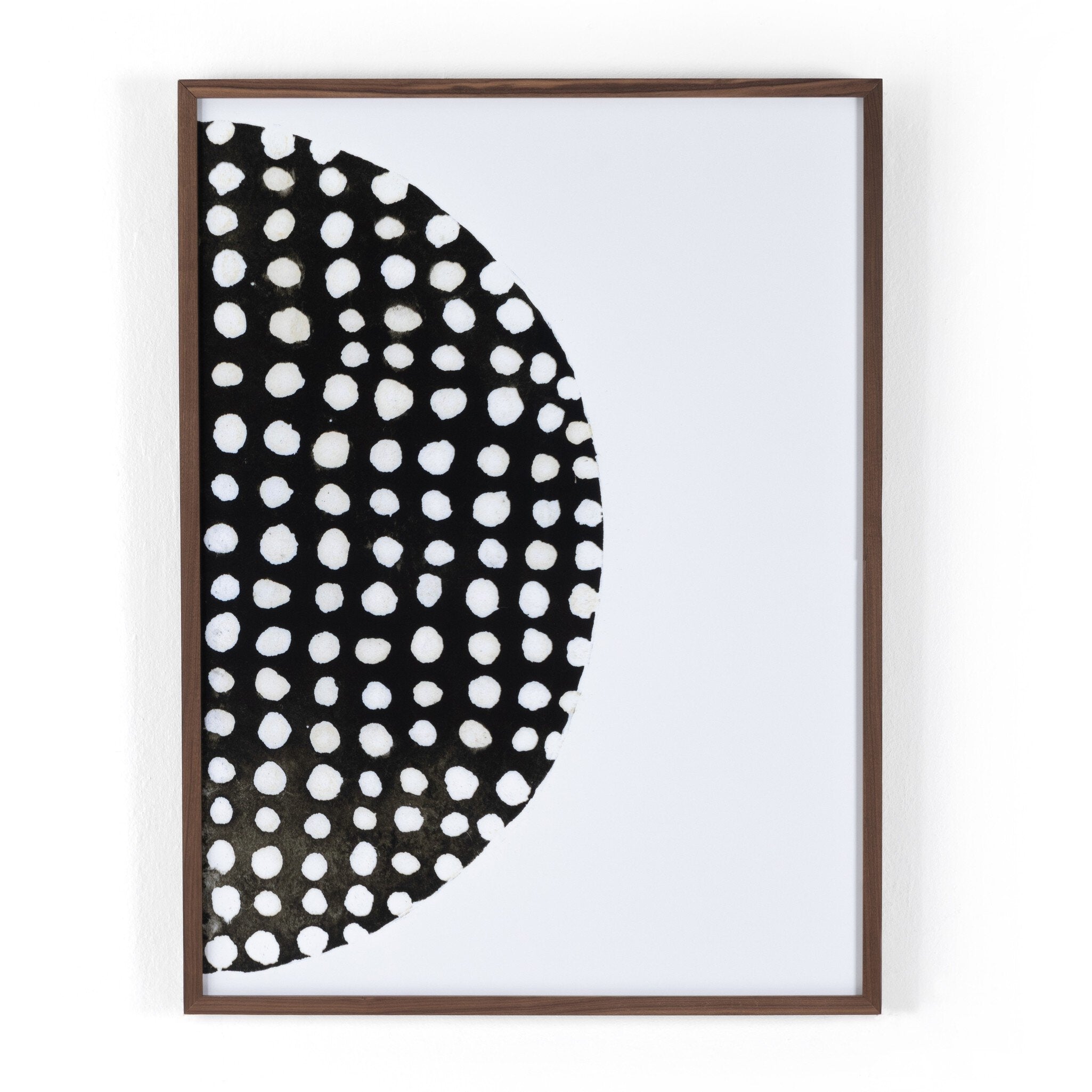Global Disco Diptych, Black by Jess Engle - Walnut 2.5