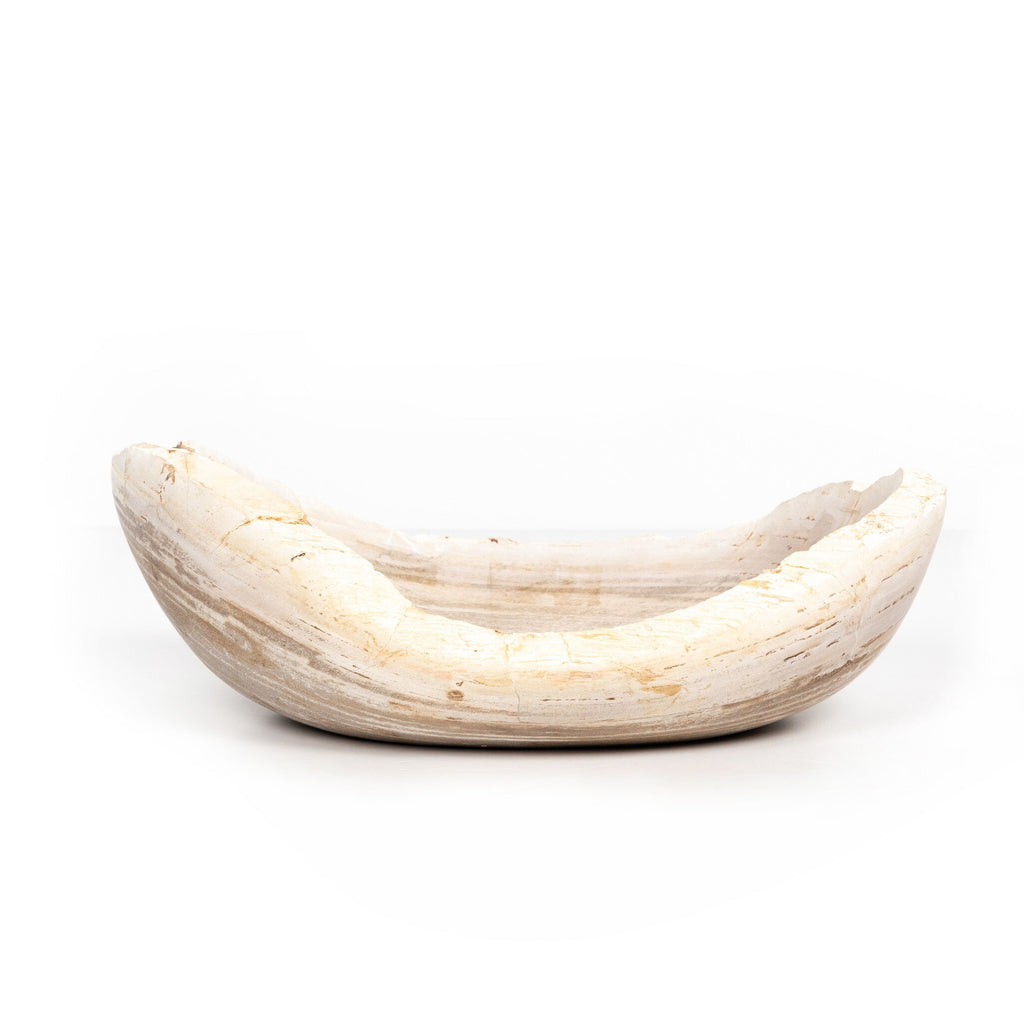 Oval Petrified Wood Bowl - Light Petrified Wood