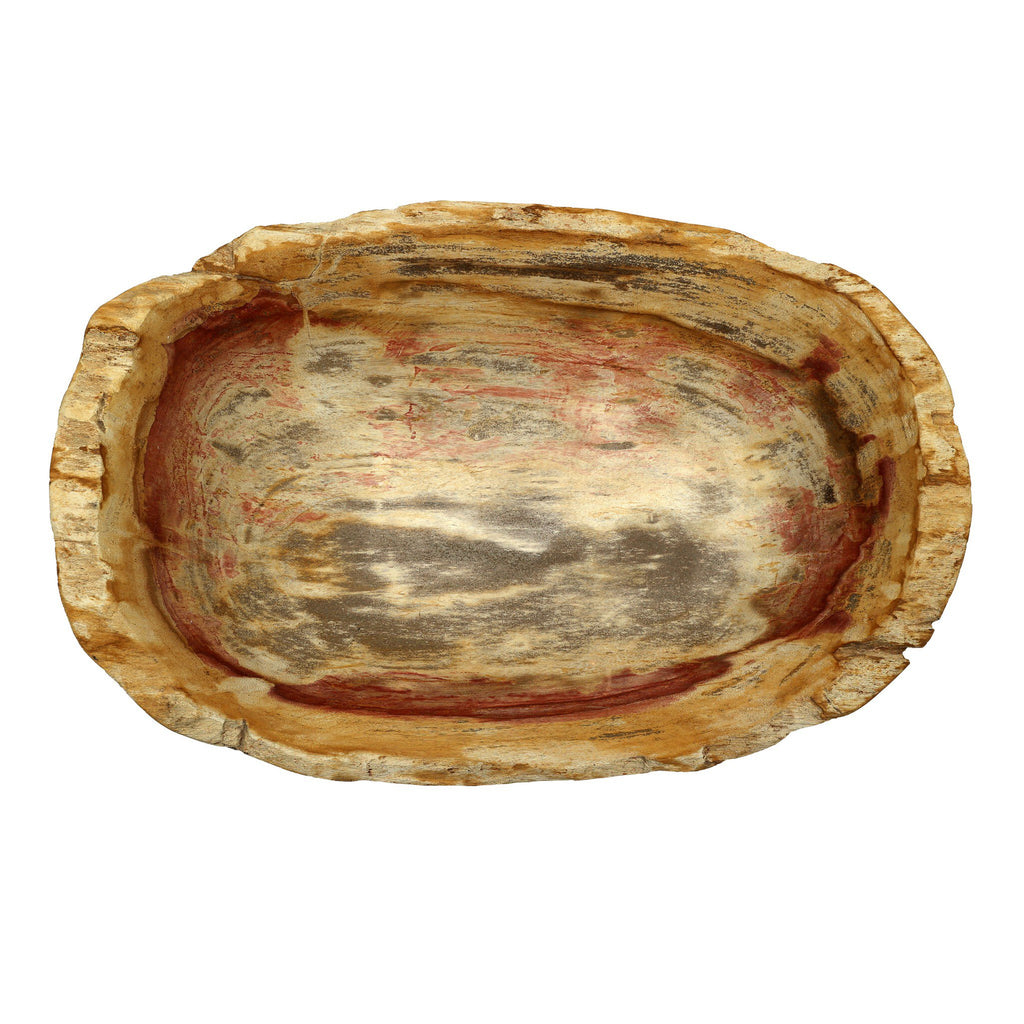 Oval Petrified Wood Bowl - Light Petrified Wood