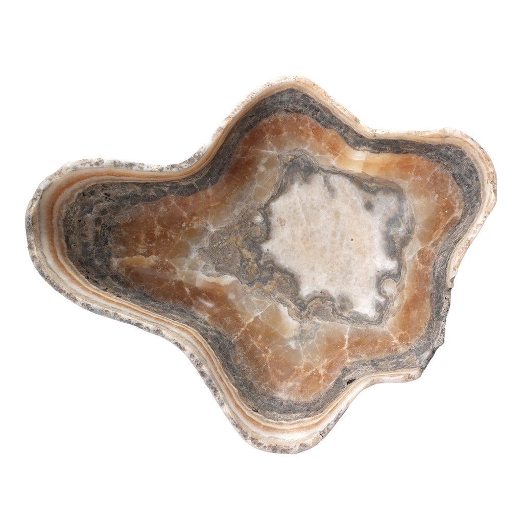 Oval Petrified Wood Bowl - Light Petrified Wood