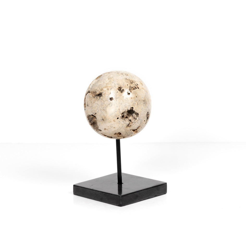 Organic Stone Sculptures, Set Of 3 - Black Marble