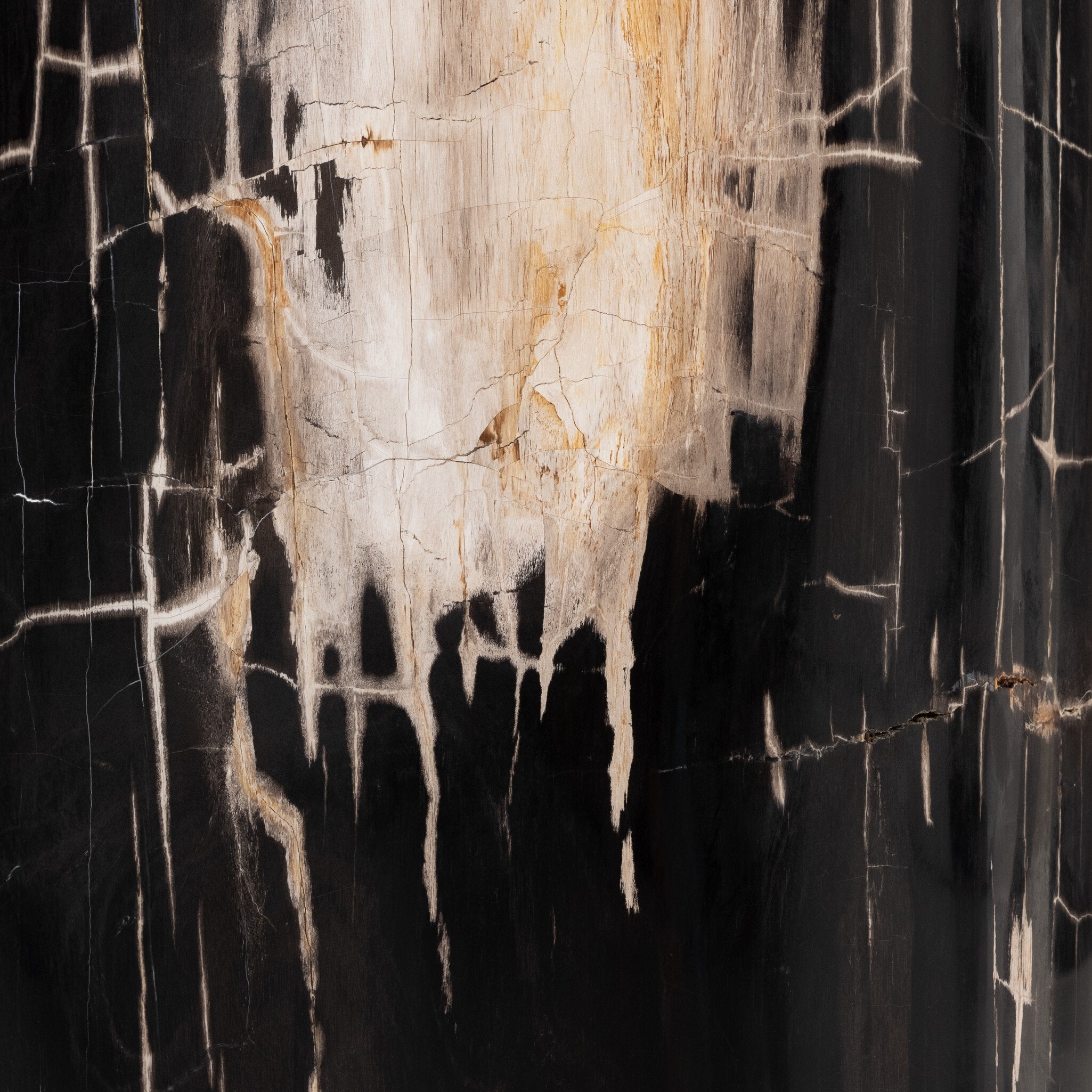 Kos End Table - Dark Petrified Wood