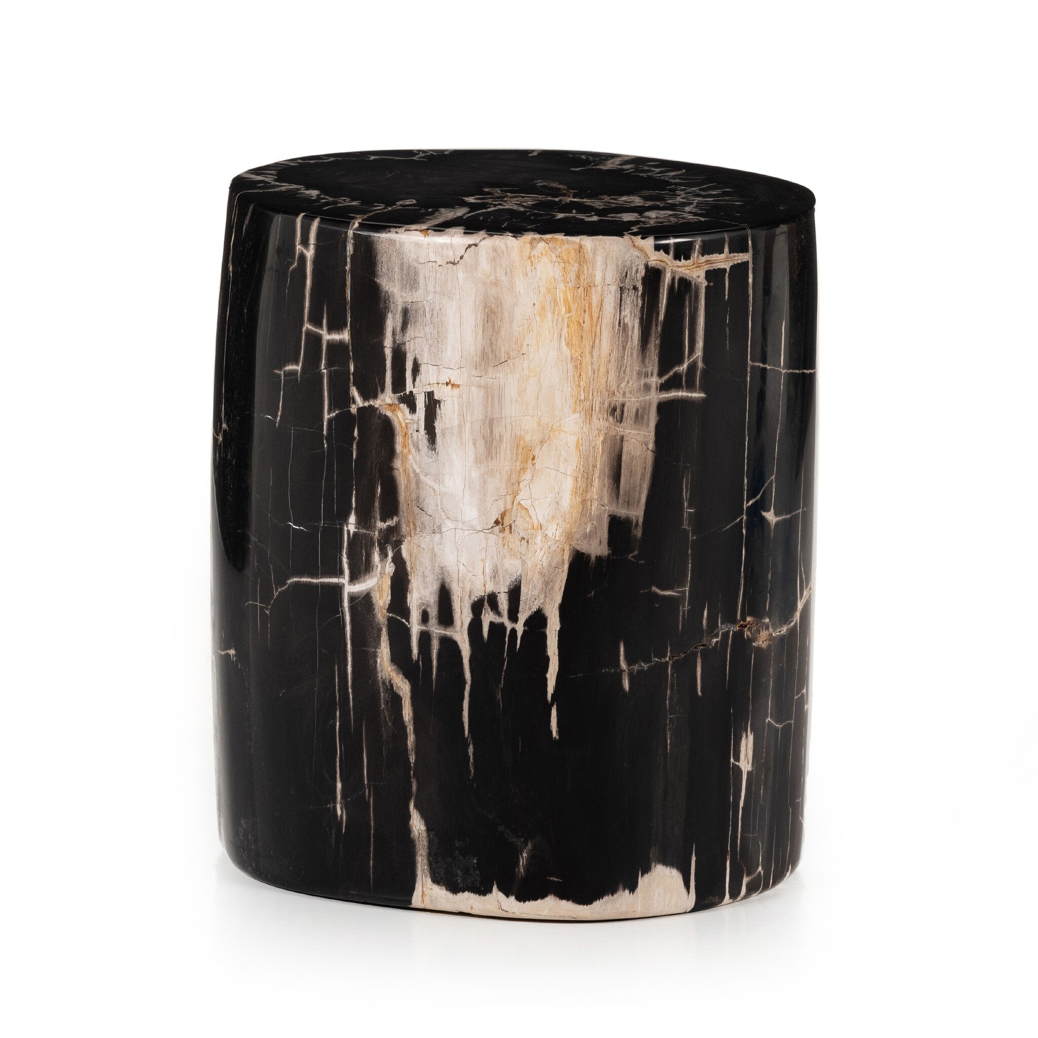 Kos End Table - Dark Petrified Wood