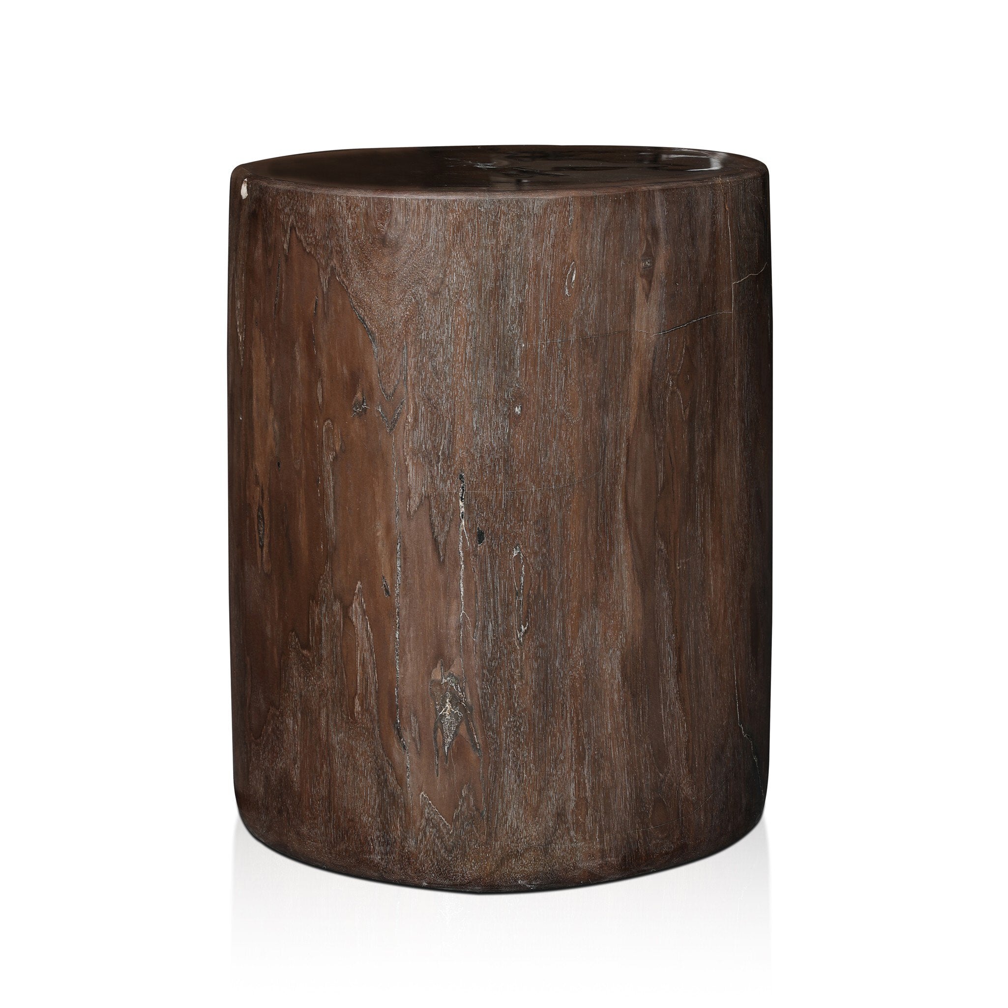 Kos End Table - Dark Petrified Wood
