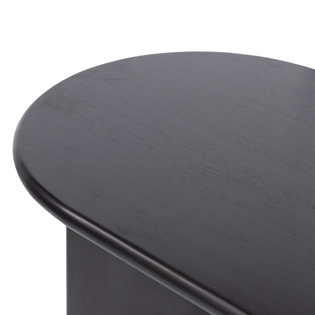 Paden Coffee Table - Aged Black Acacia | 51"