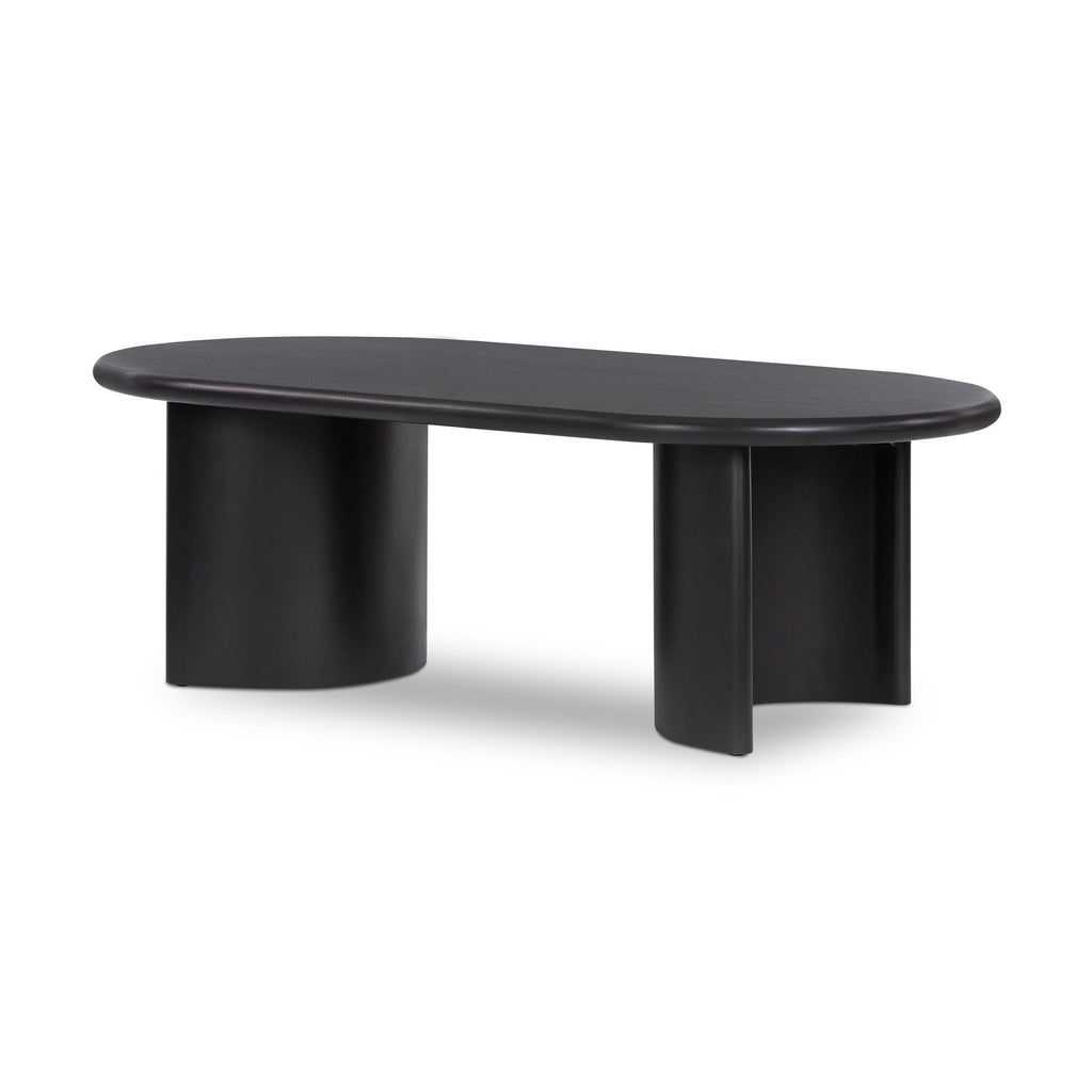 Paden Coffee Table - Aged Black Acacia | 51"