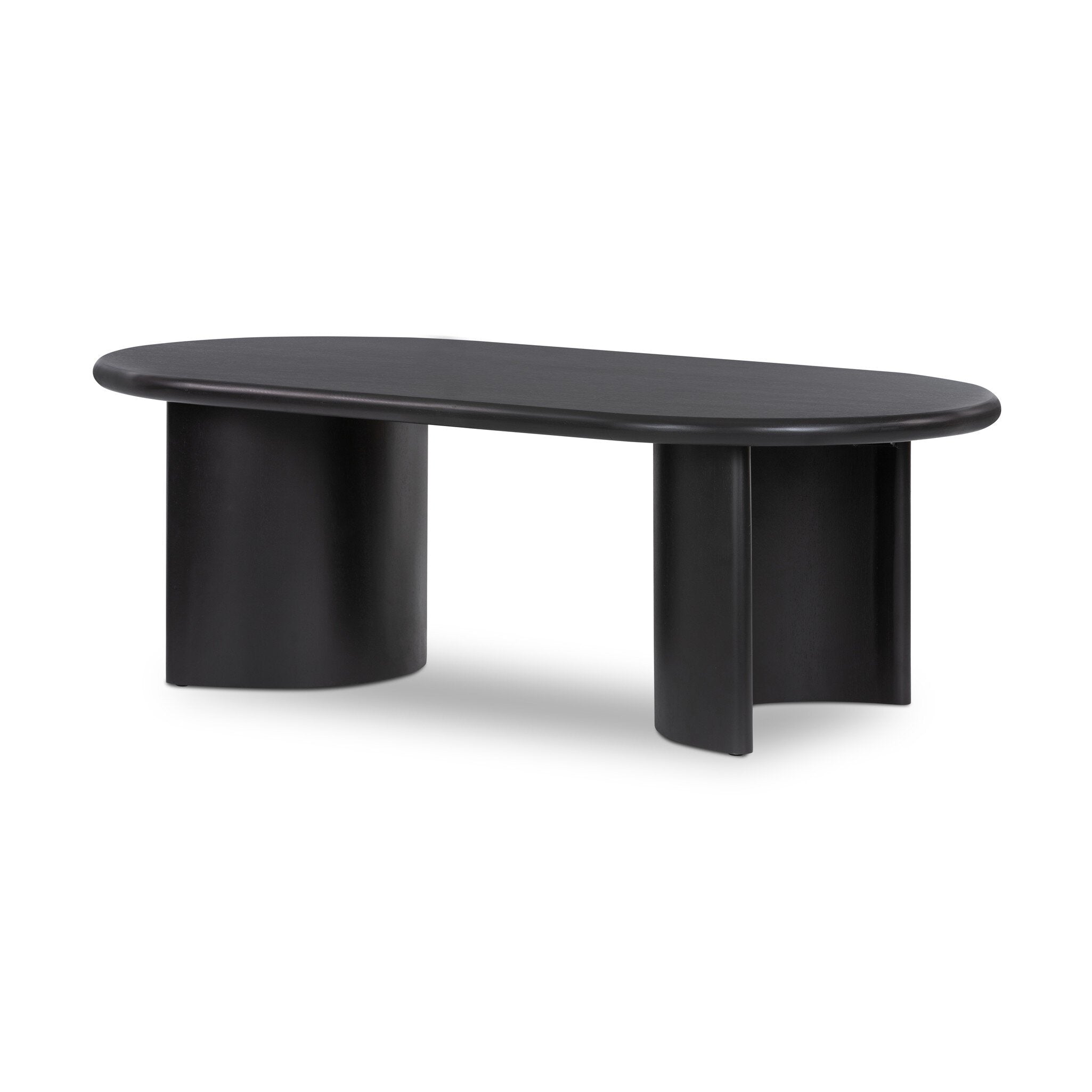 Paden Coffee Table - Aged Black Acacia | 51"