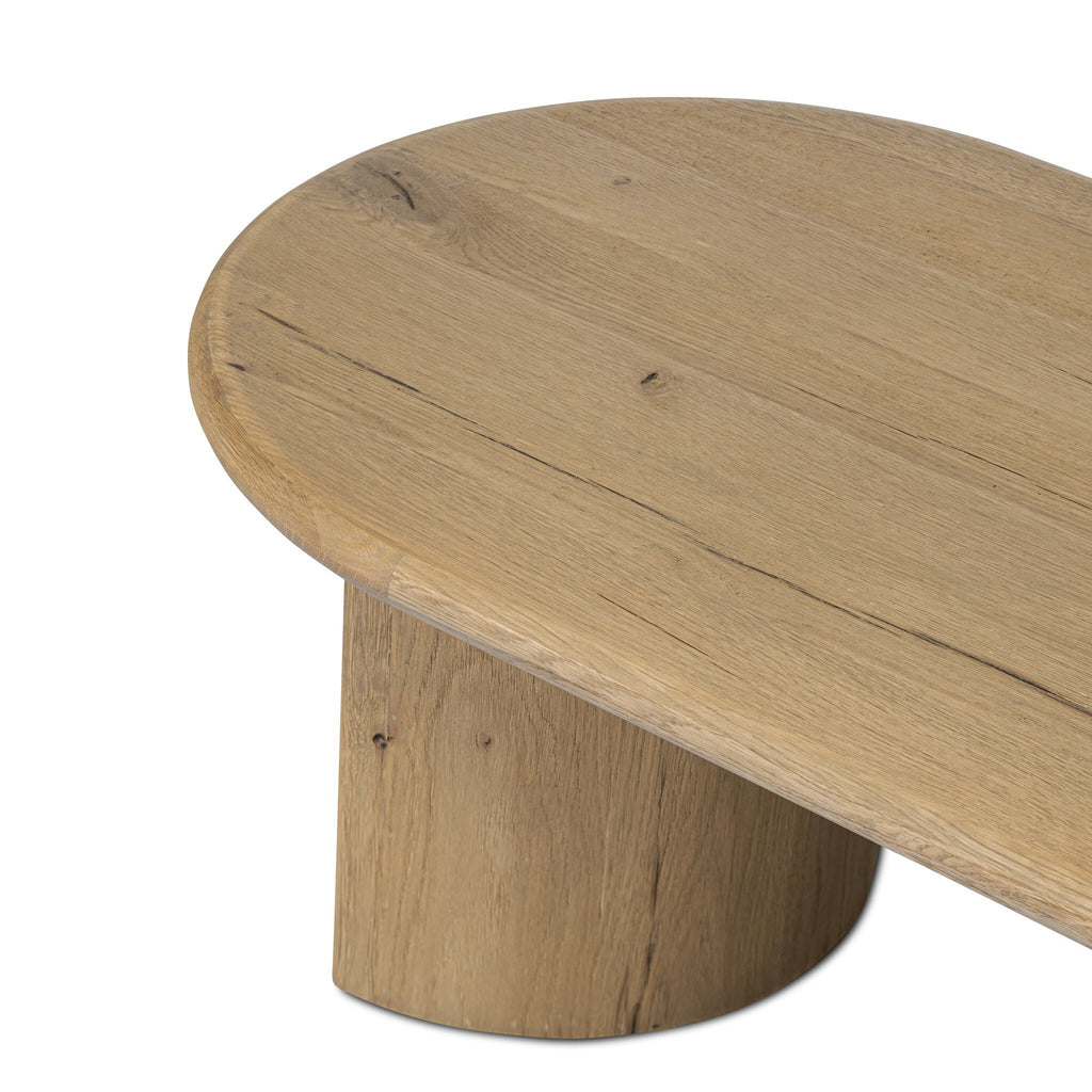 Paden Coffee Table - Worn Oak Veneer | 51"