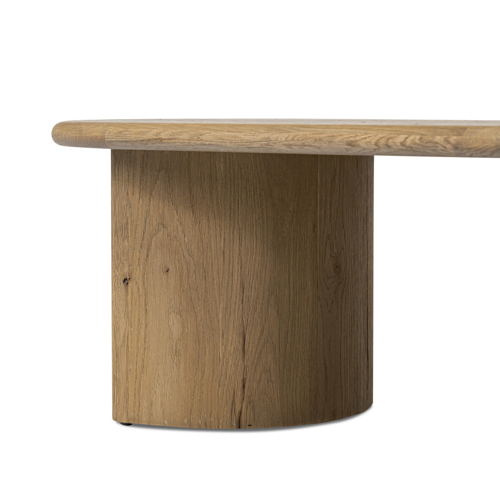 Paden Coffee Table - Worn Oak Veneer | 51"
