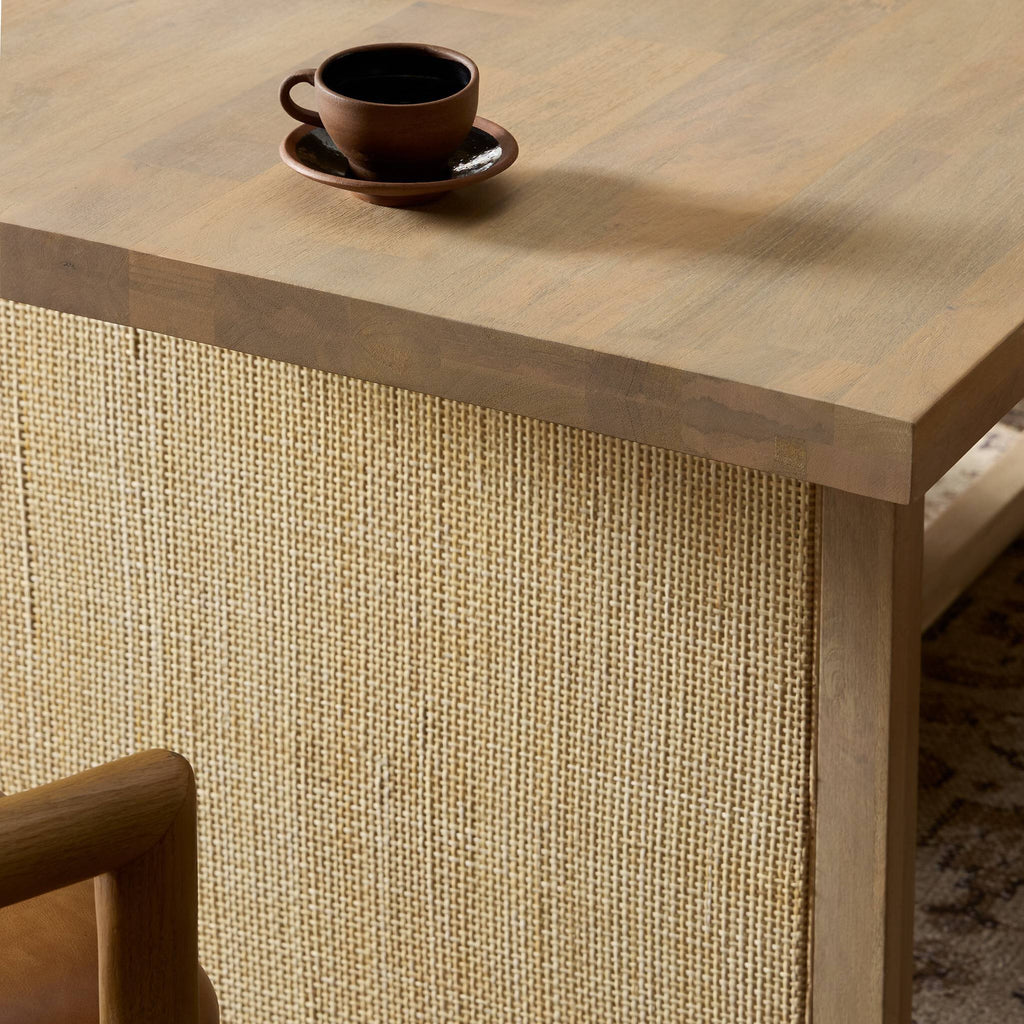 Clarita Dining Table - White Wash Mango