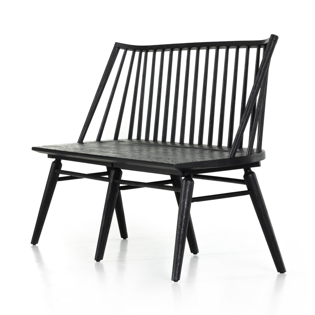Lewis Dining Bench - Black Oak