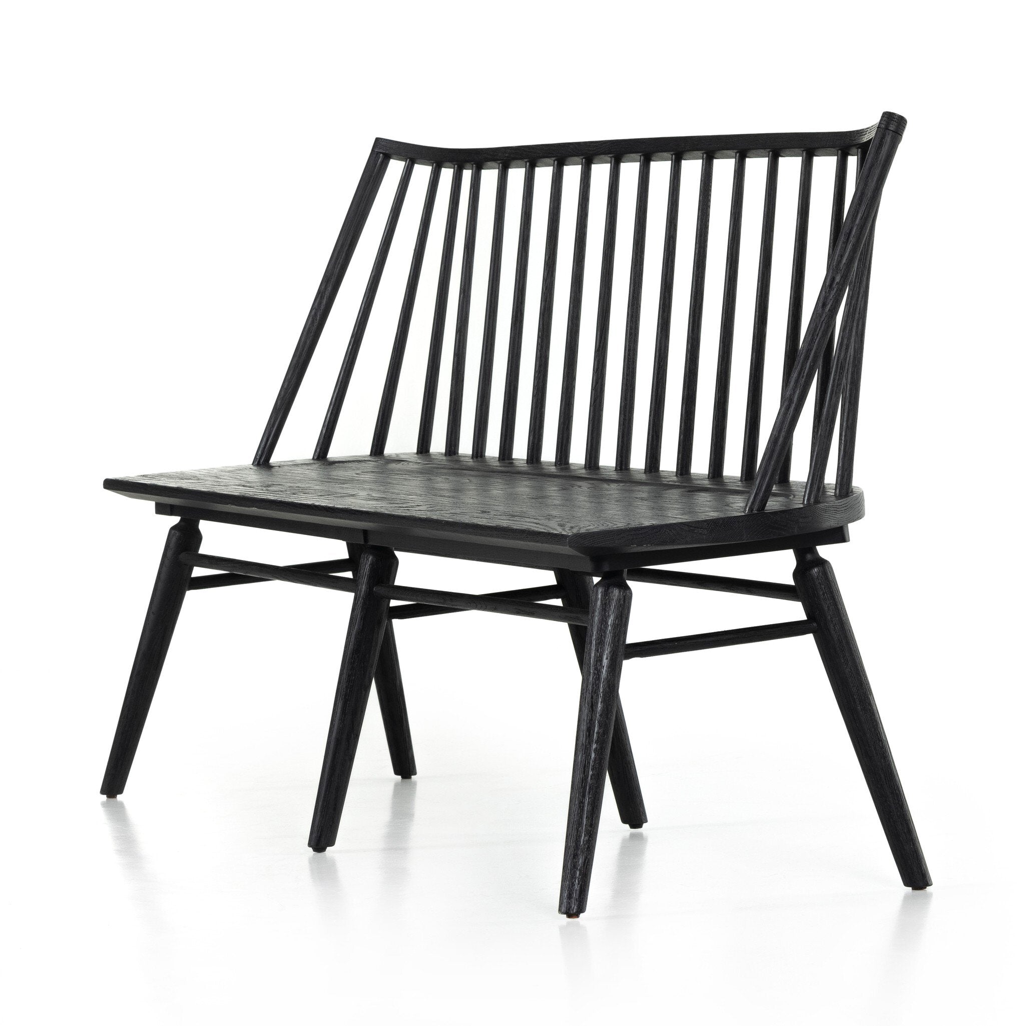 Lewis Dining Bench - Black Oak