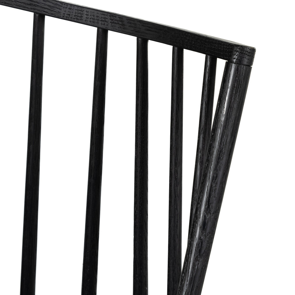 Lewis Dining Bench - Black Oak