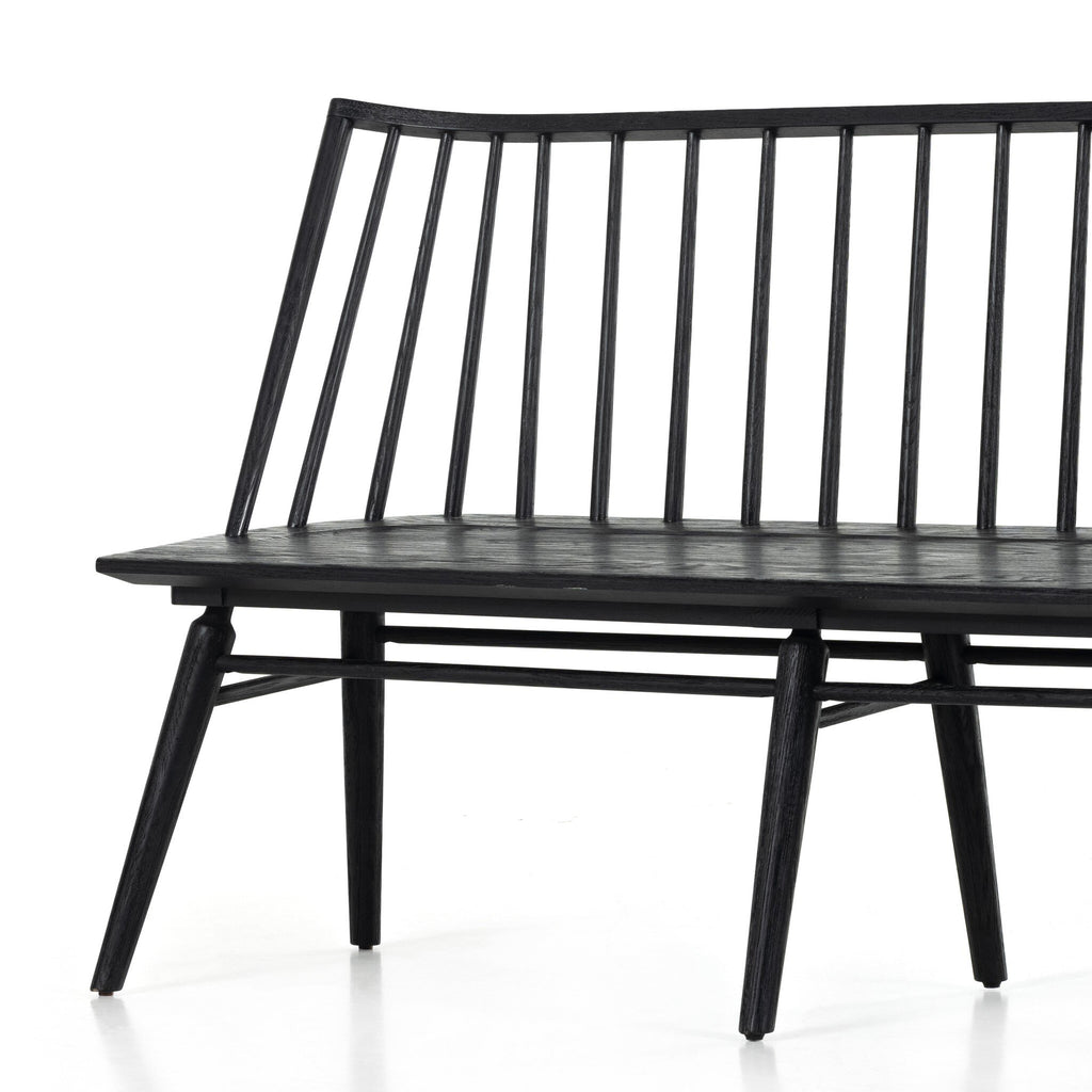Lewis Dining Bench - Black Oak