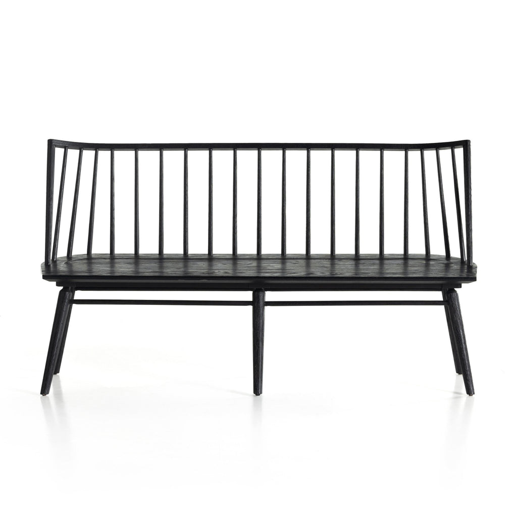 Lewis Dining Bench - Black Oak