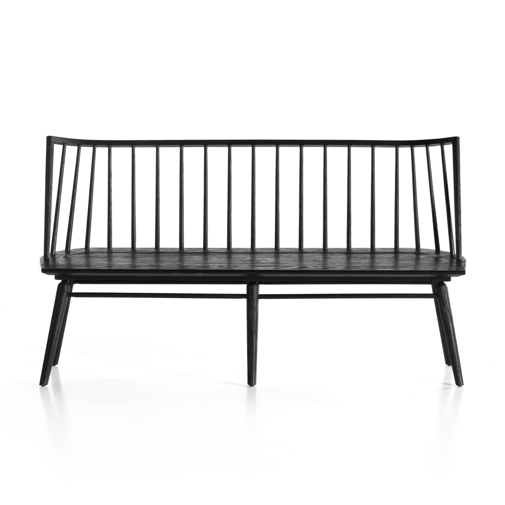 Lewis Dining Bench - Black Oak