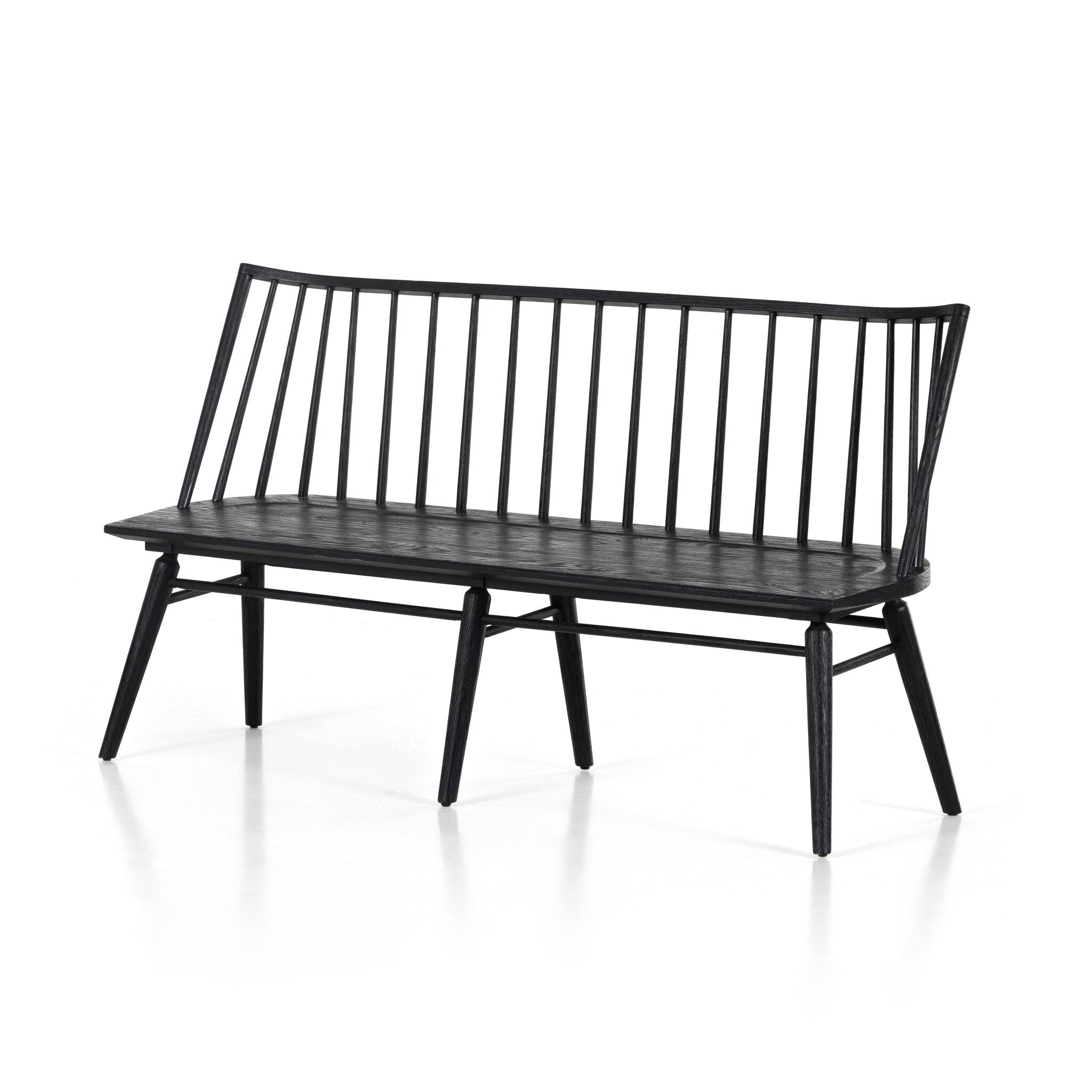 Lewis Dining Bench - Black Oak