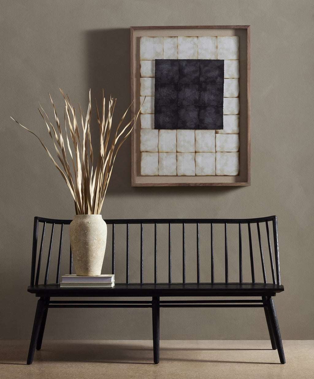 Lewis Dining Bench - Black Oak