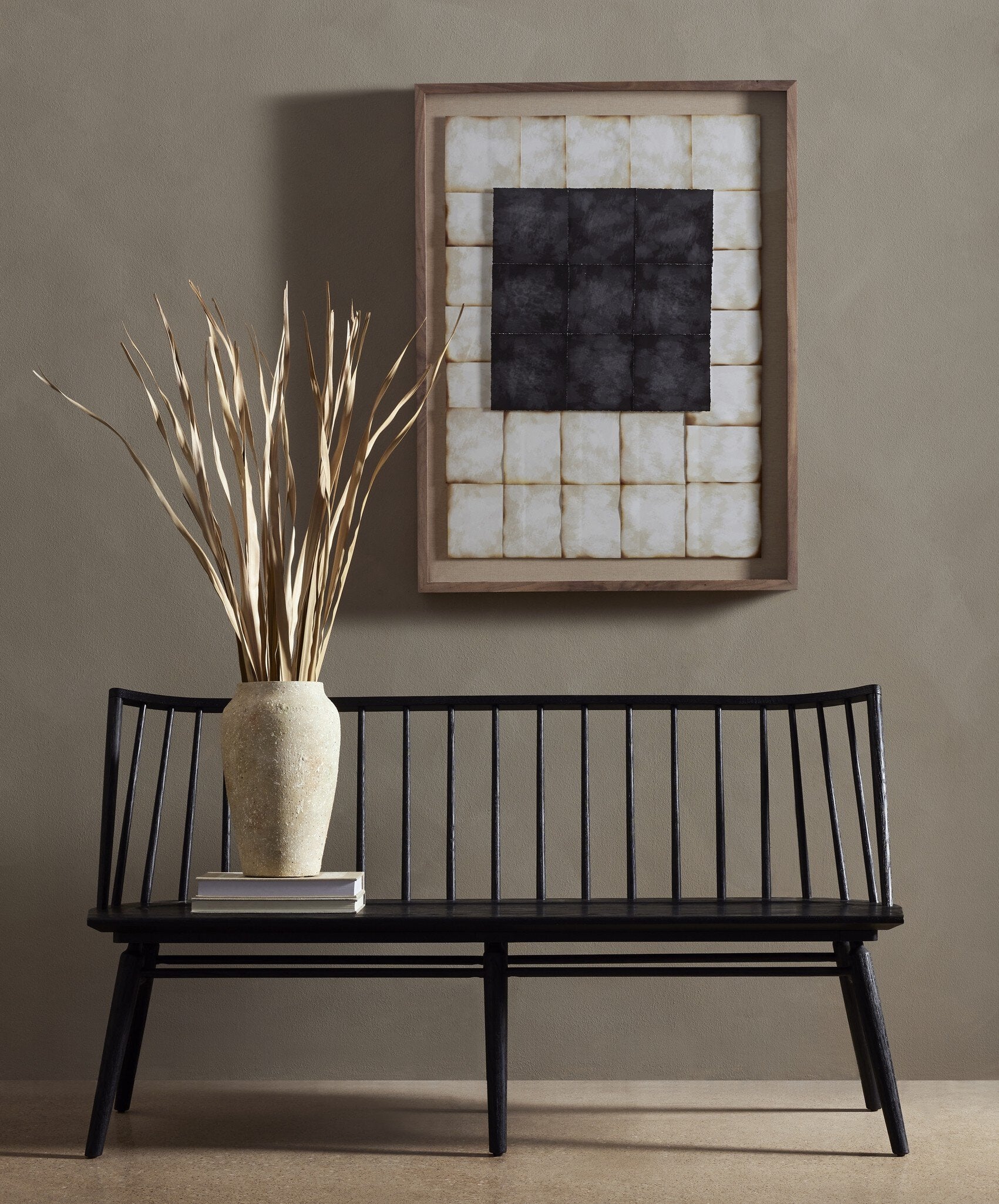 Lewis Dining Bench - Black Oak
