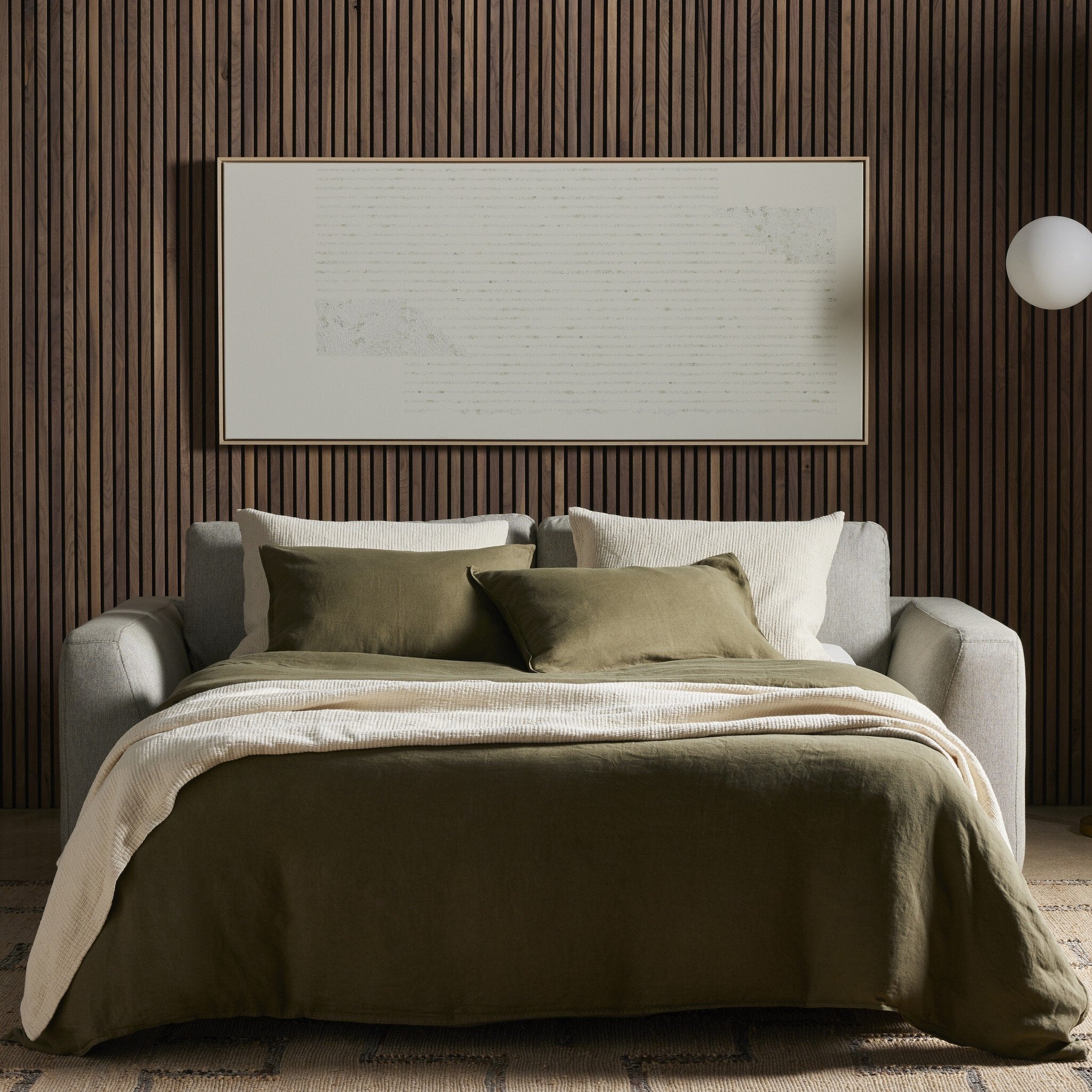 Colt Sleeper Sofa - Aldred Silver