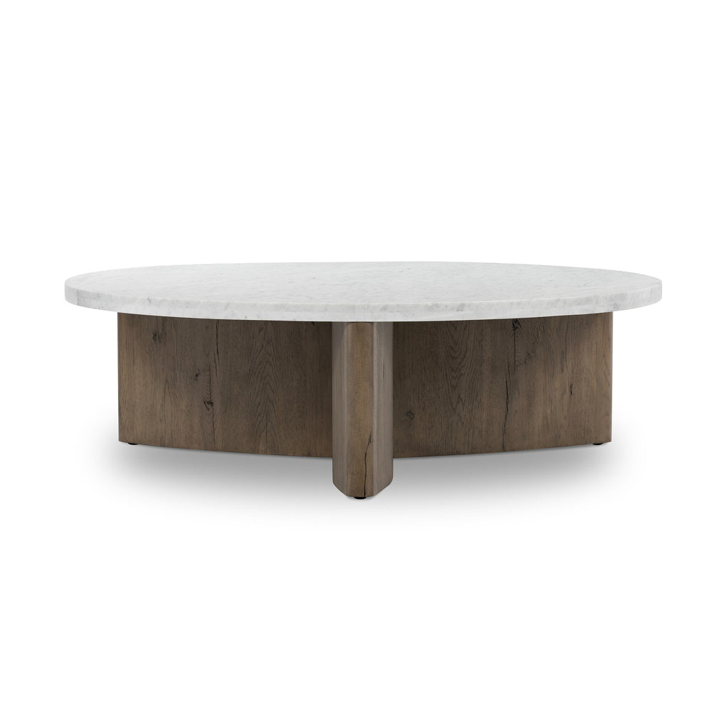 Toli Coffee Table - Italian White Marble