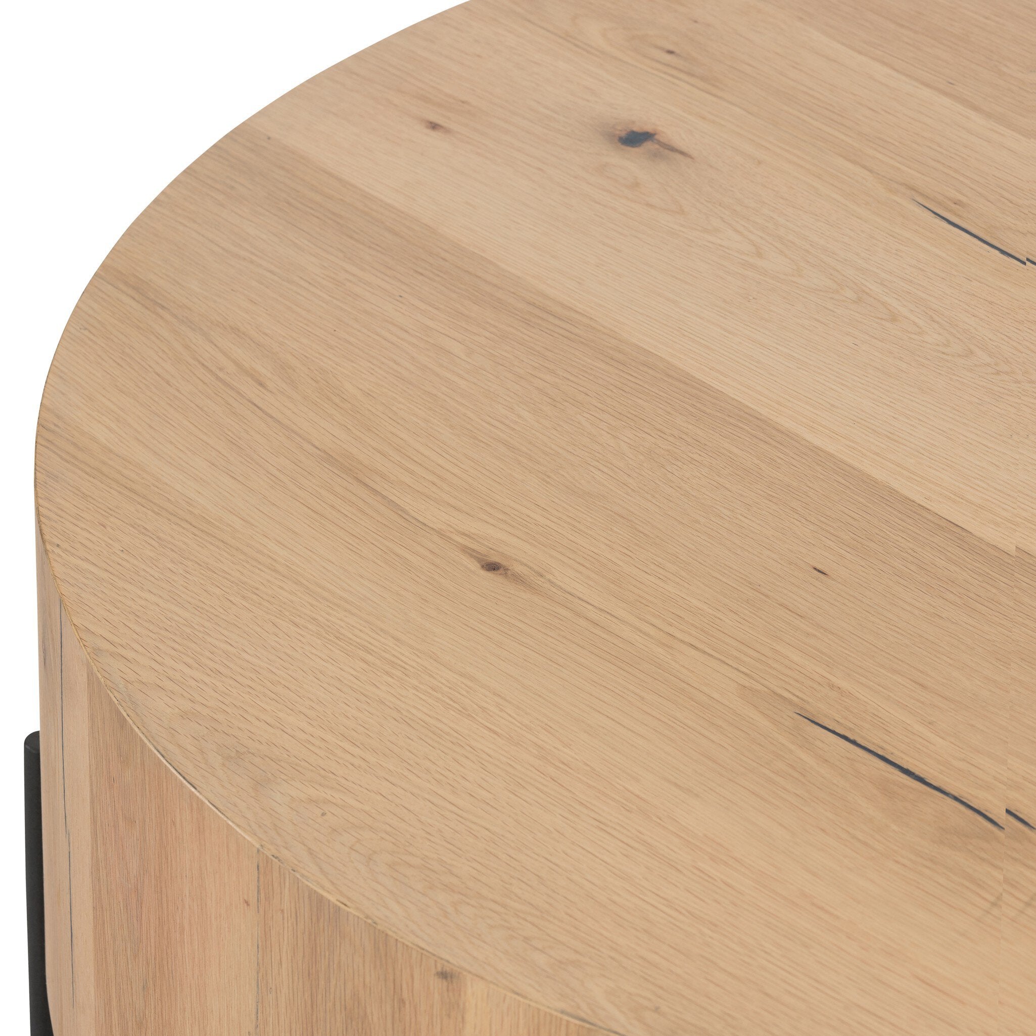 Eaton Drum Coffee Table - Light Oak Resin