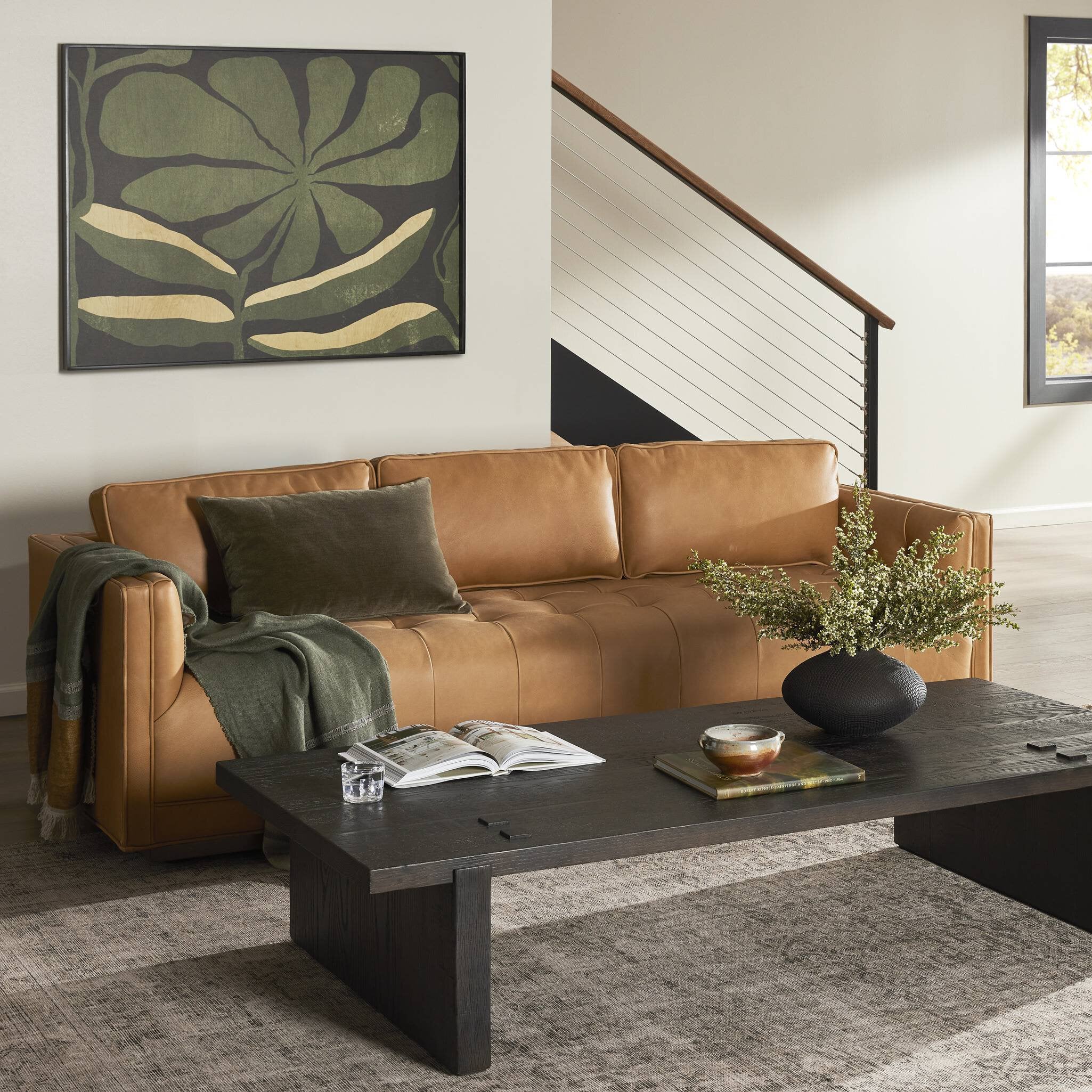 Kiera Sofa - Palermo Cognac