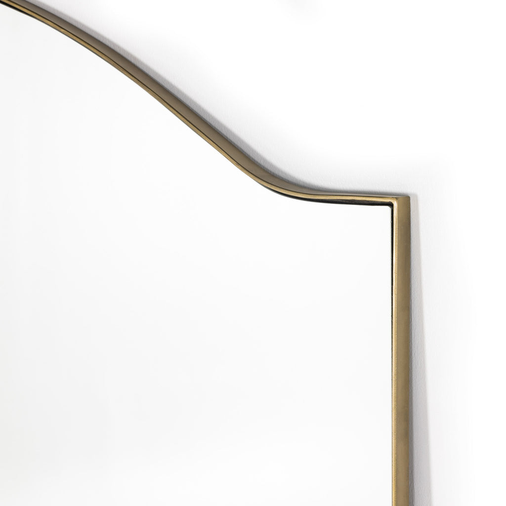 Jacques Floor Mirror - Antique Brass