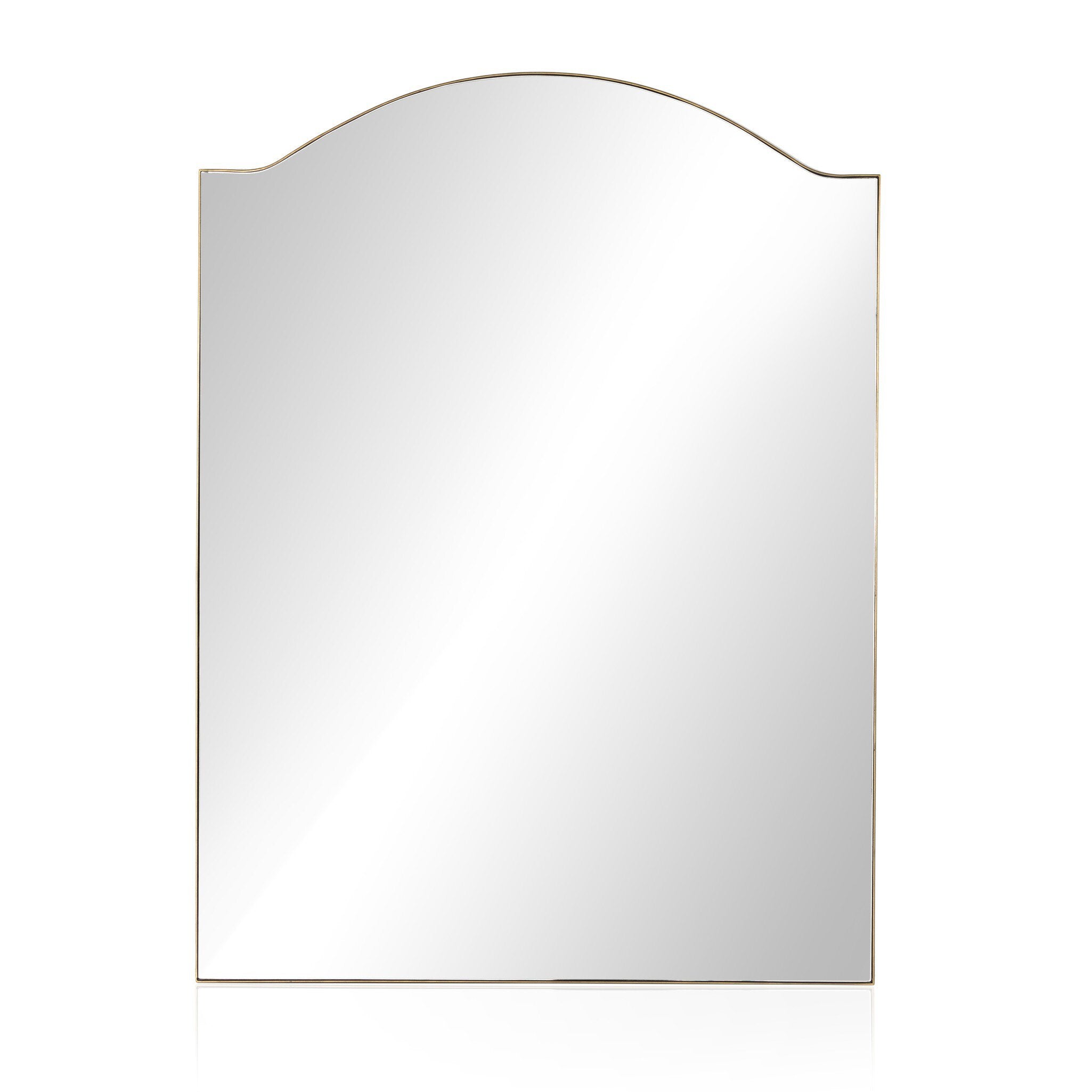 Jacques Floor Mirror - Antique Brass