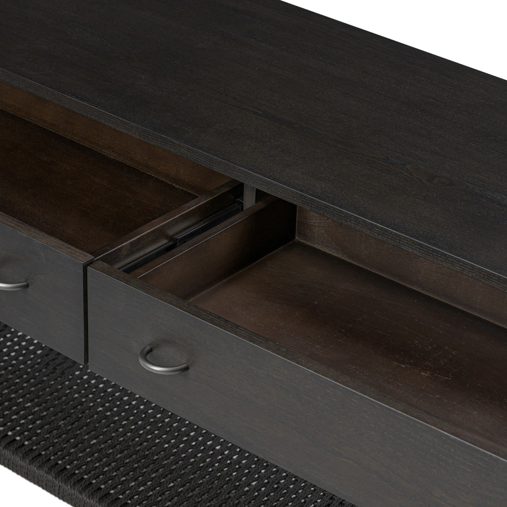 Zuma Console - Smoked Black Ash Veneer