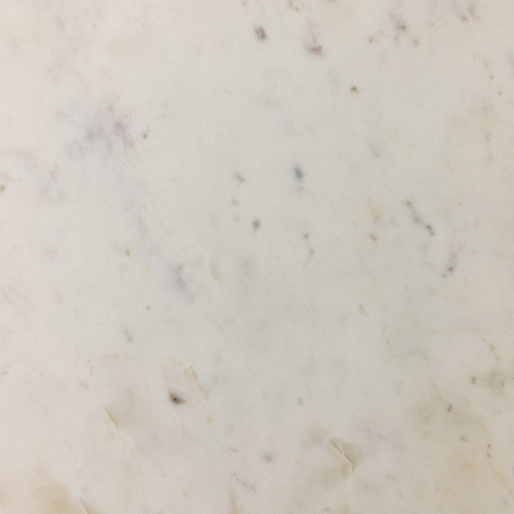 Neda End Table - Polished White Marble