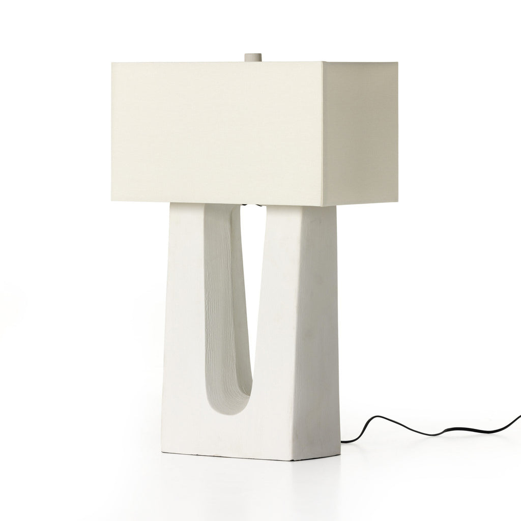 Cuit Table Lamp - Matte White Porcelain Ceramic