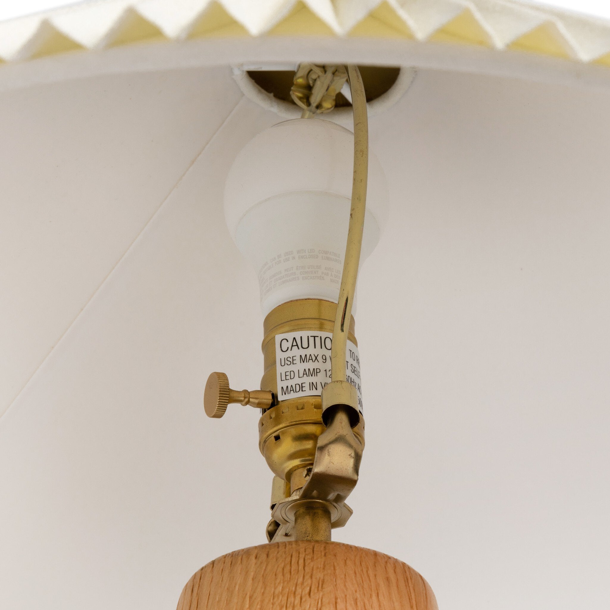 Nora Table Lamp - Light Oak