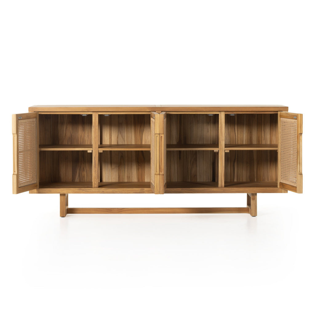 Merit Outdoor Sideboard - Natural Teak-FSC