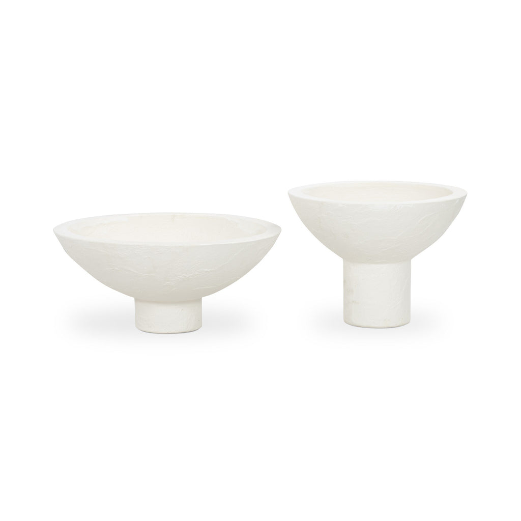 Pressler Outdoor Planter, Set Of 2 - Plaster Molded Concrete