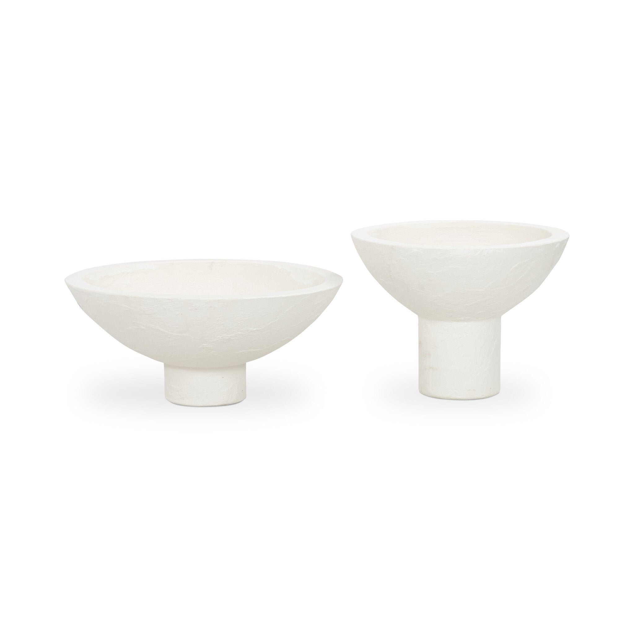 Pressler Outdoor Planter, Set Of 2 - Plaster Molded Concrete
