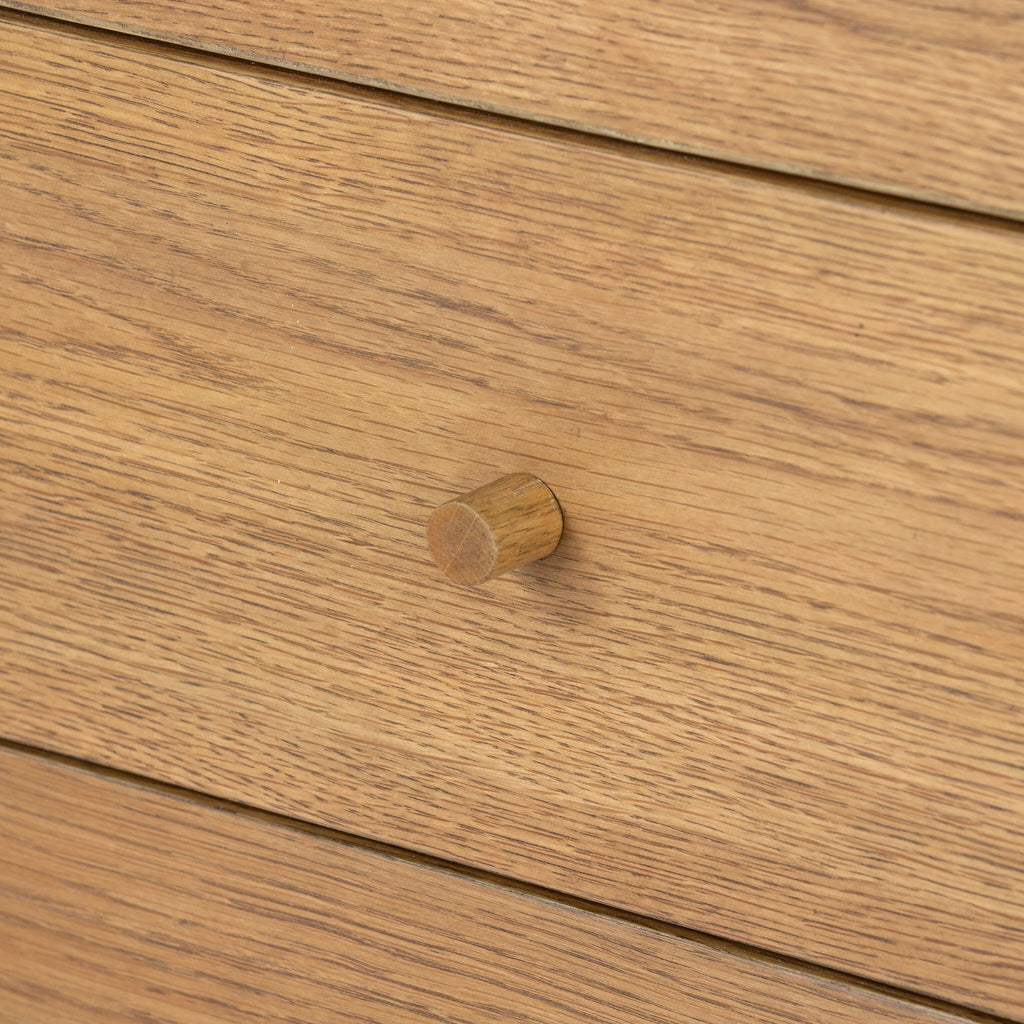 Meadow 5 Drawer Dresser - Tawny Oak Veneer