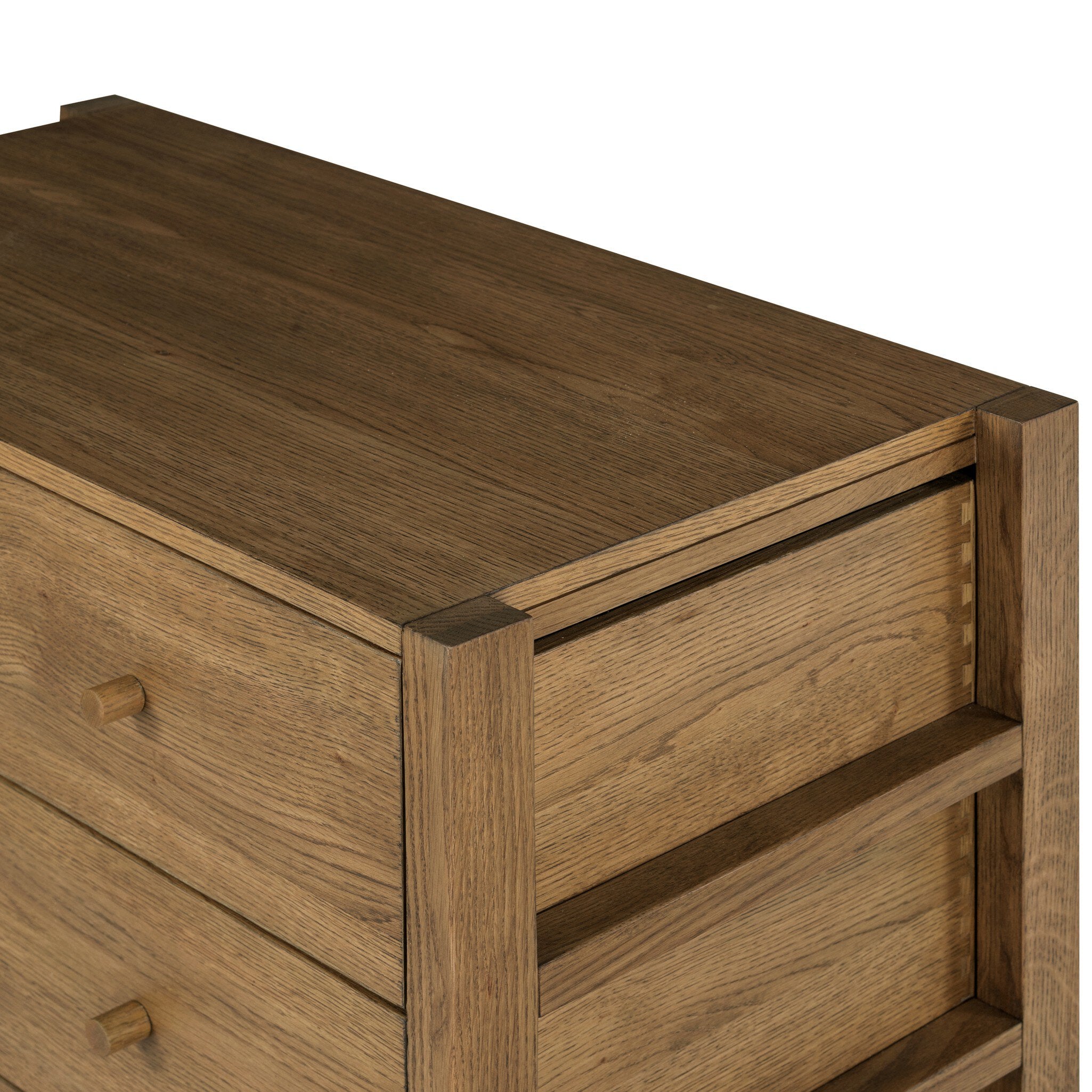 Meadow 5 Drawer Dresser - Tawny Oak Veneer