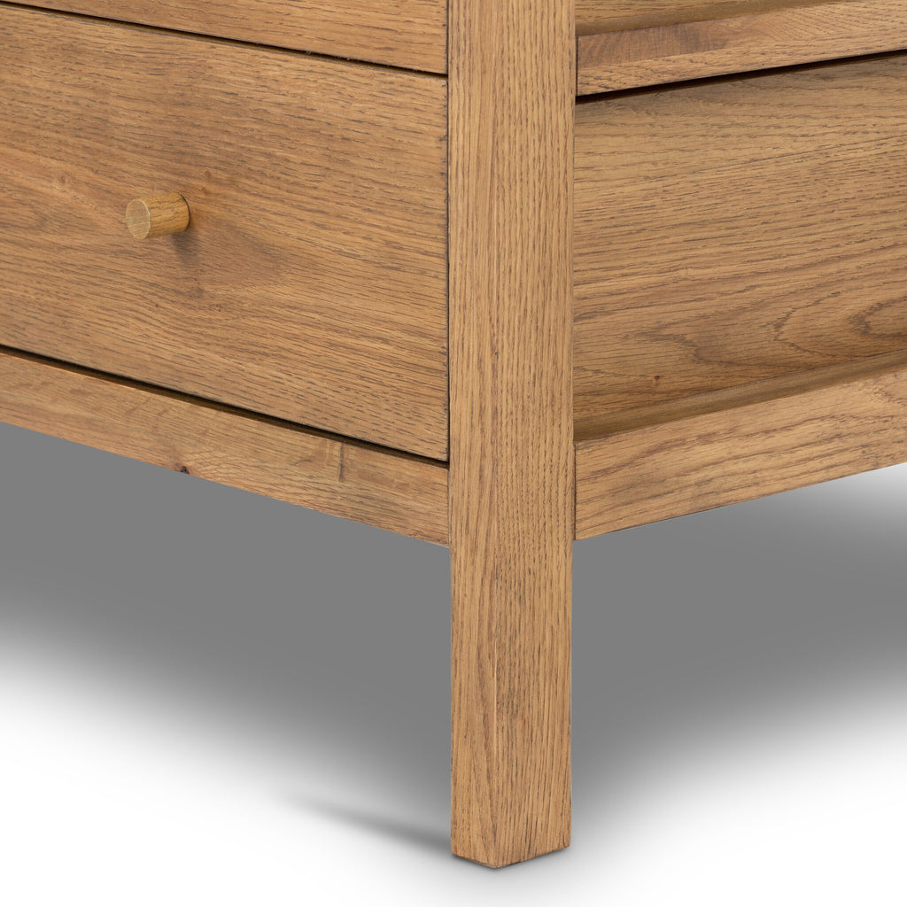 Meadow 5 Drawer Dresser - Tawny Oak Veneer
