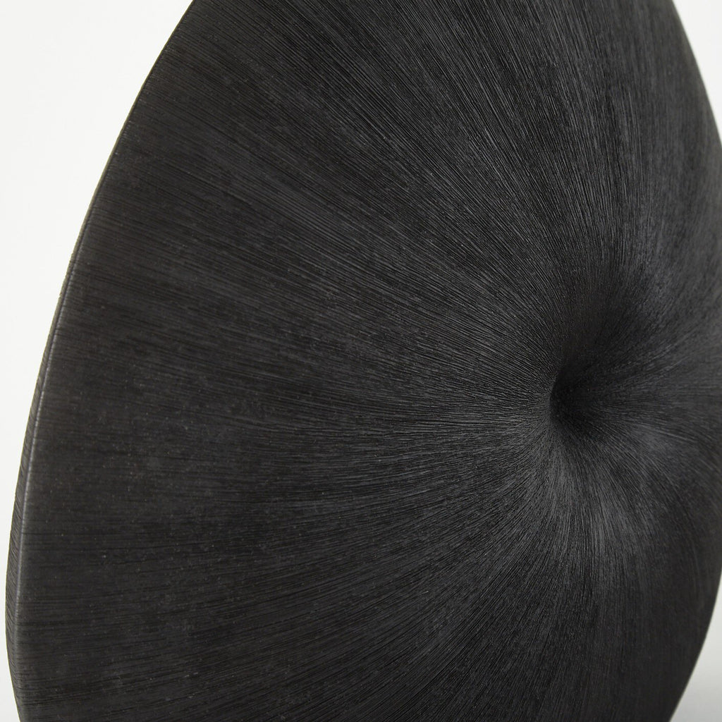 Busaba Table Lamp - Textured Matte Black Porcelain Ceramic