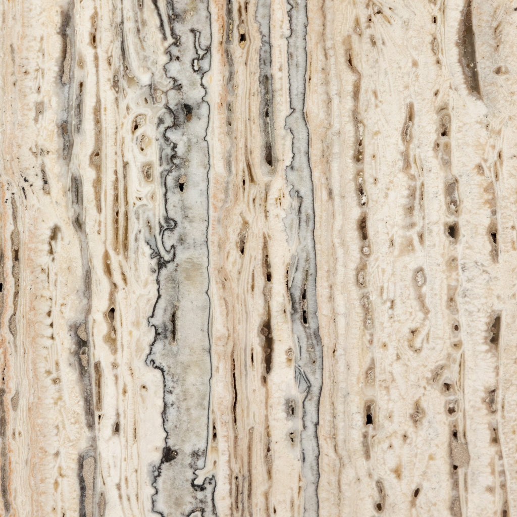 Stepped Bookends - White Travertine