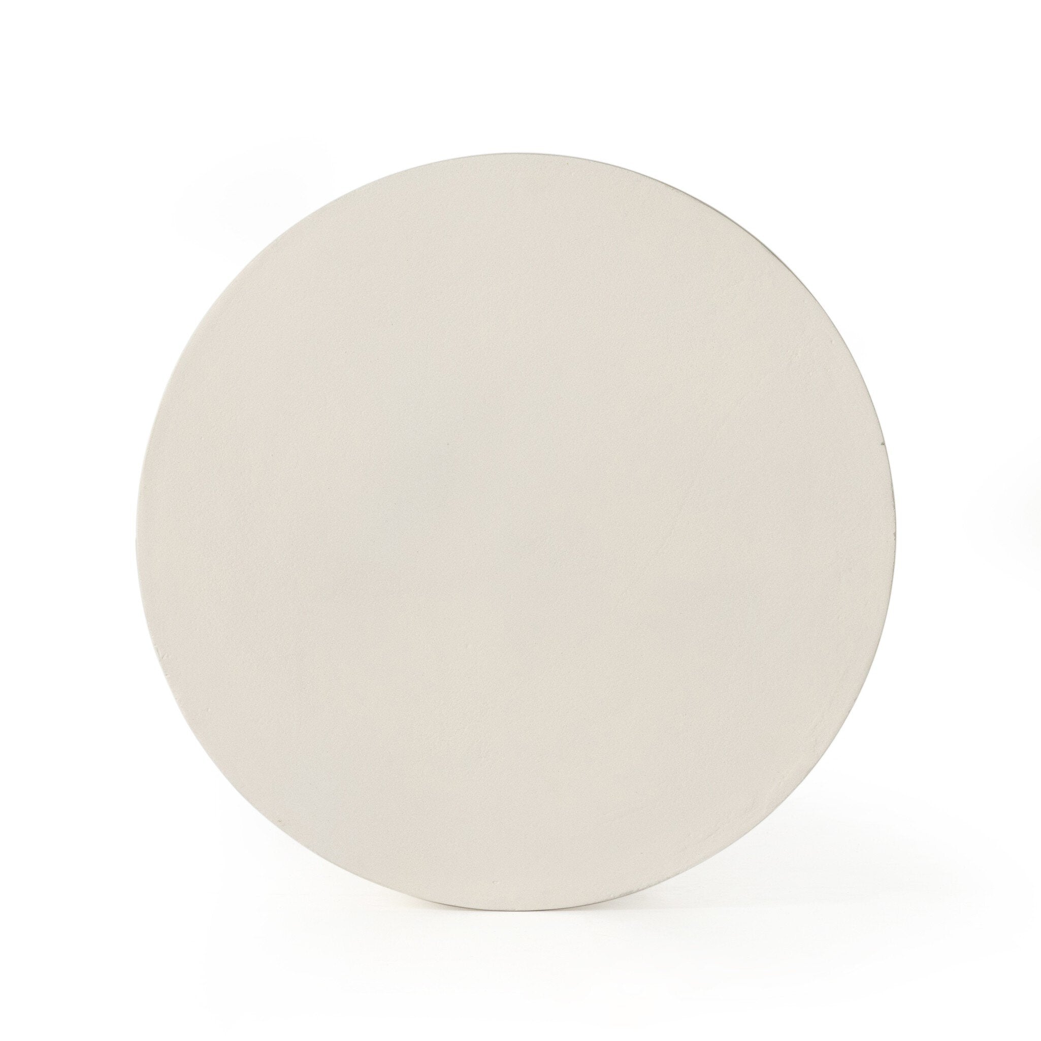 Basil Outdoor Drink Table - Matte White Cast Aluminum