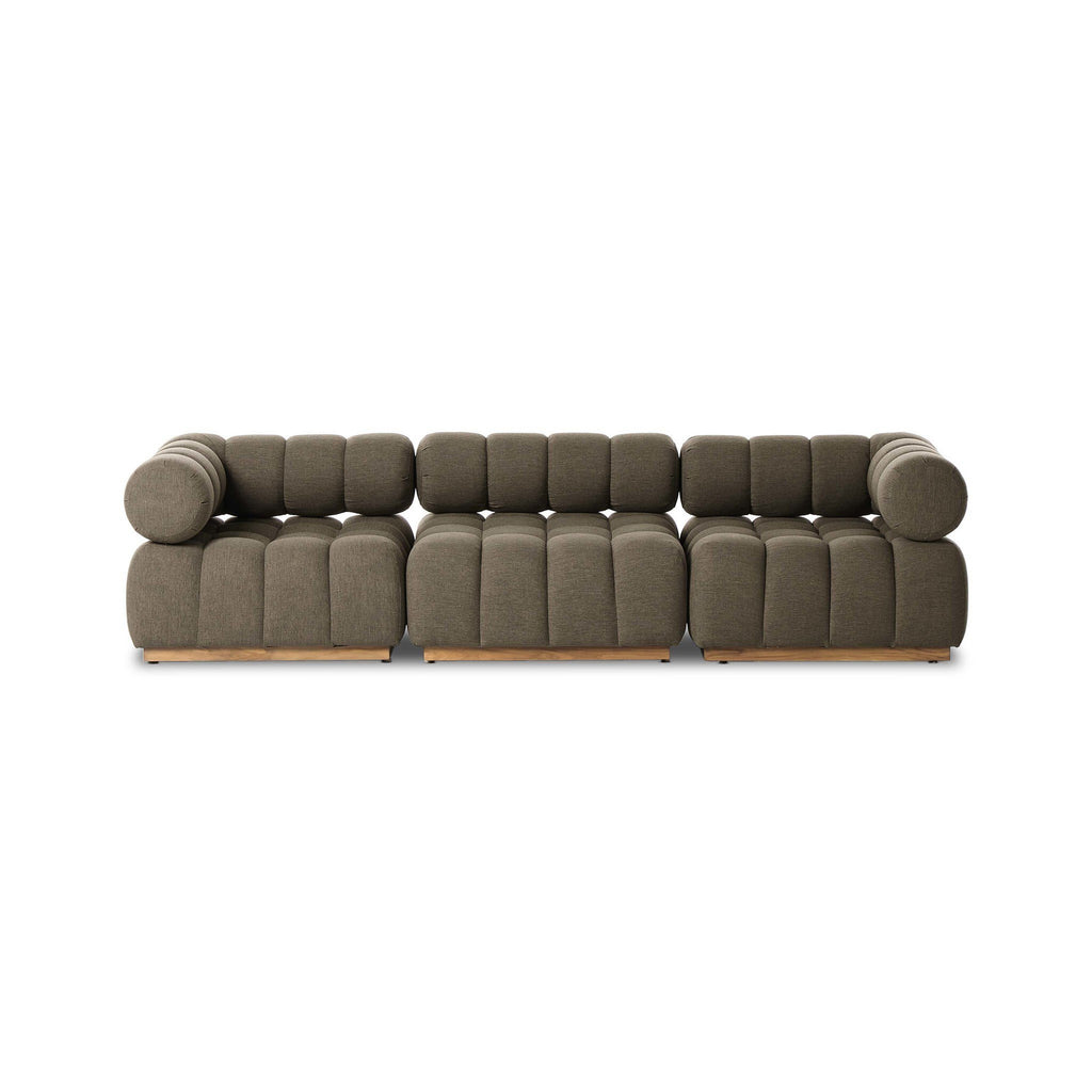 Roma Outdoor 3-Piece Sectional - Alessi Fawn
