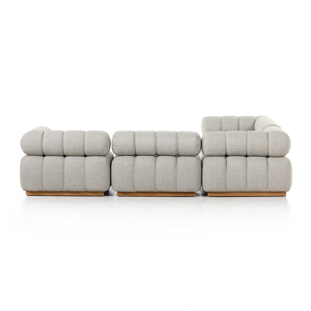 Roma Outdoor 5-Piece Sectional - Faye Ash